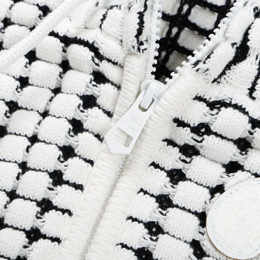BIG WAFFLE "3" KNIT HOODIE / ビッグワッフル ジップパーカー / USO-21029