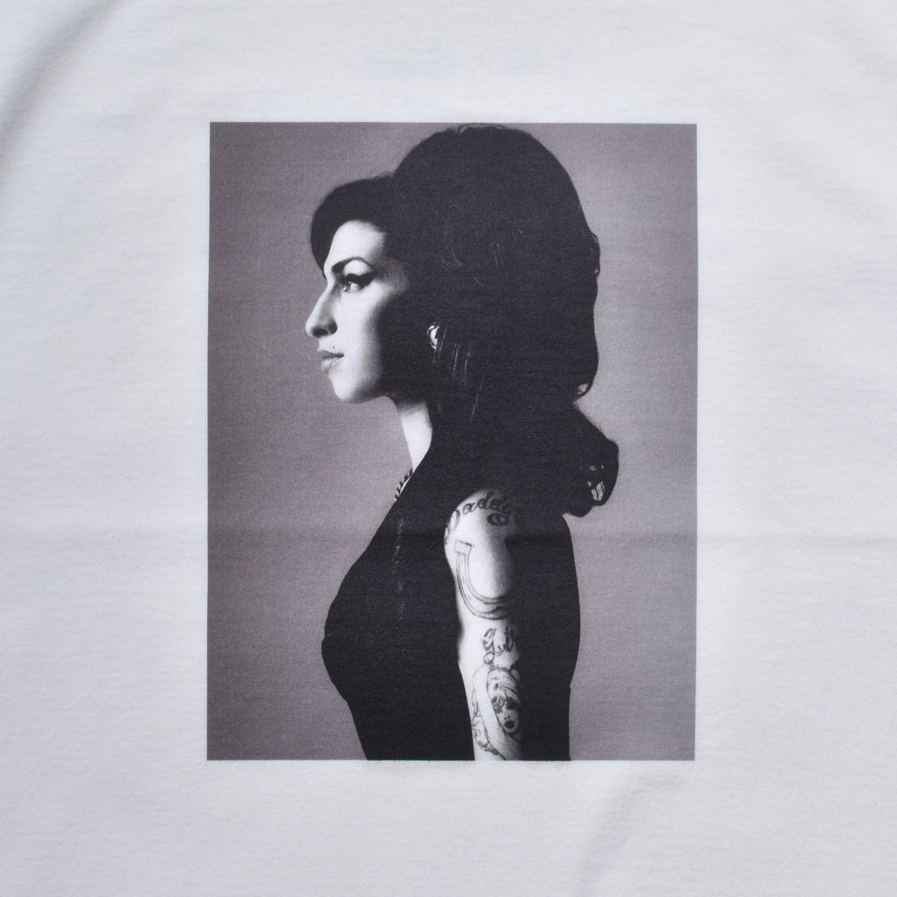 Amy Winehouse "Profile" Photo S/S Tee - WHT / MND-AMW001