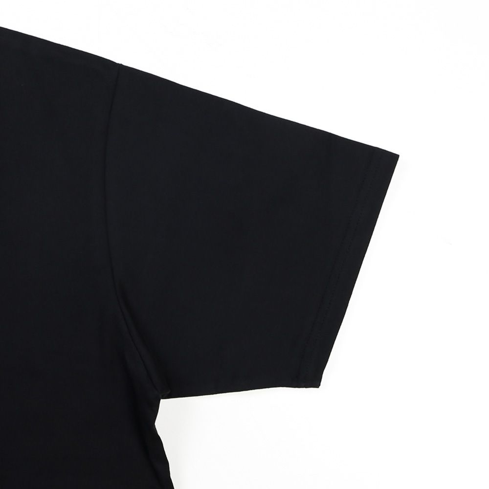 【ラスト1点-サイズS】BACK SLASH BIG LOGO TEE - BLACK × GOLD / グラフィックTシャツ / 14154J-W