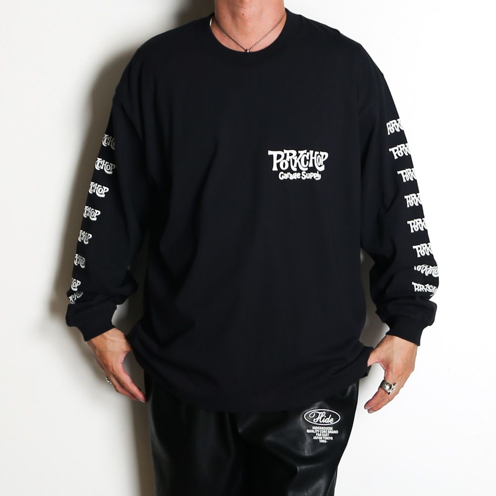 SC LOGO L/S TEE - BLACK / ロングスリーブTシャツ