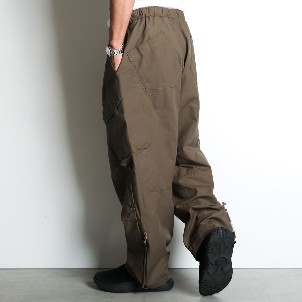 POLIQUANT - THE CHANGING LENGTH / HEM FATIGUE PANTS - OLIVE