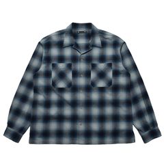 【ラスト1点-サイズ3】 C.Flannel Ombre Open Collar SH - BPT / 2509-5004