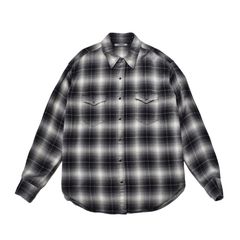 R.Flannel Ombre Western Shirt  - BLT / MDFBF10502