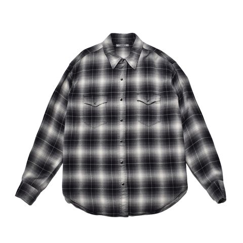 R.Flannel Ombre Western Shirt  - BLT / MDFBF10502