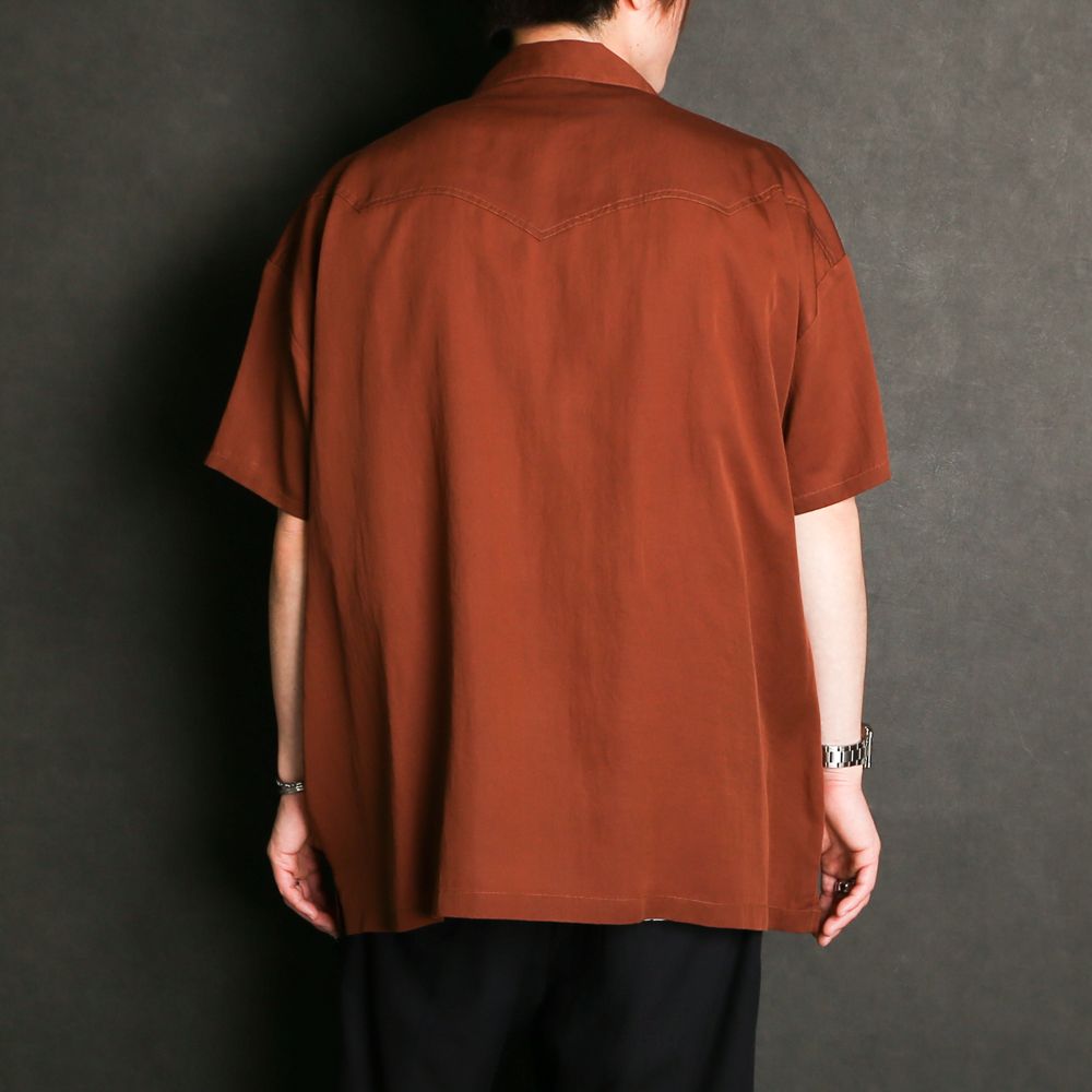 TE TWILL WIDE WESTERN H/S SH / ウエスタンヨーク ワイドシルエットシャツ / 379116