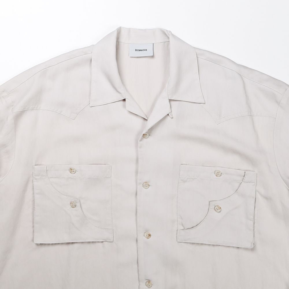 TE TWILL WIDE WESTERN H/S SH / ウエスタンヨーク ワイドシルエットシャツ / 379116