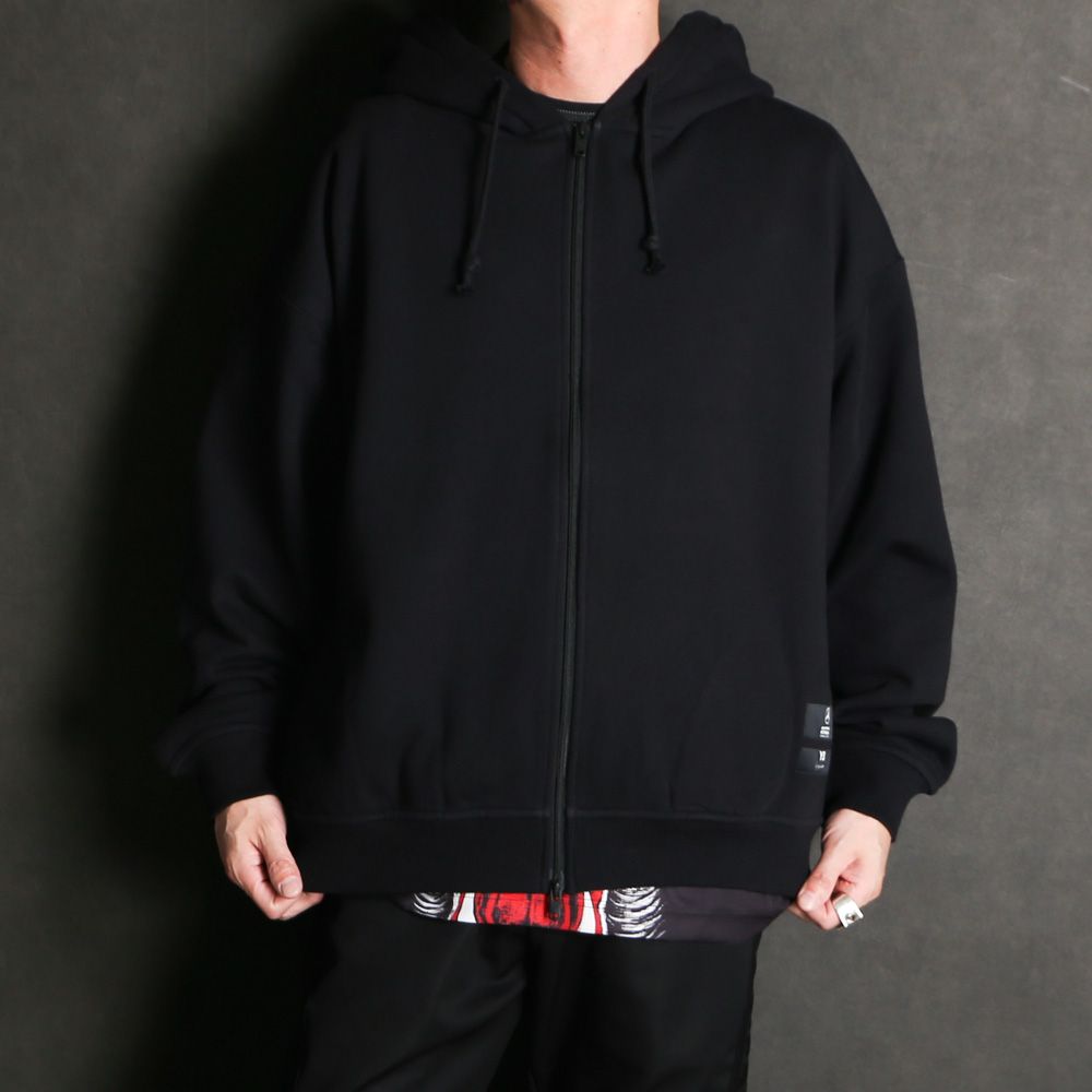 U F1 ZIP HOODIE - BLACK / ジップアップ パーカー / KR2242