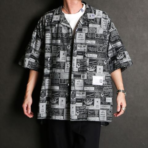 Classic Tag Jacqurd H/S Shirts / ジャガード 半袖シャツ / A10SH078