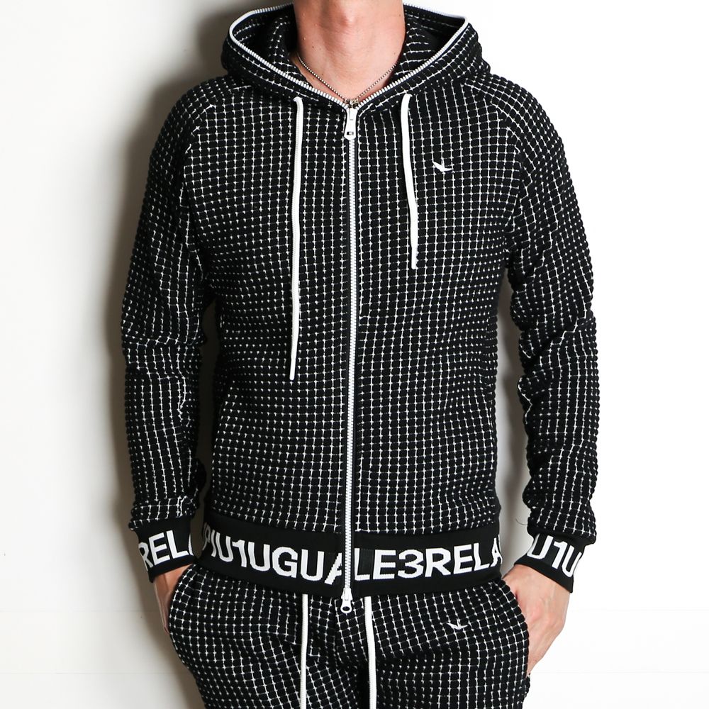 WAFFLE LOGO ZIP HOODIE / ワッフル ジップパーカー / USO-22013