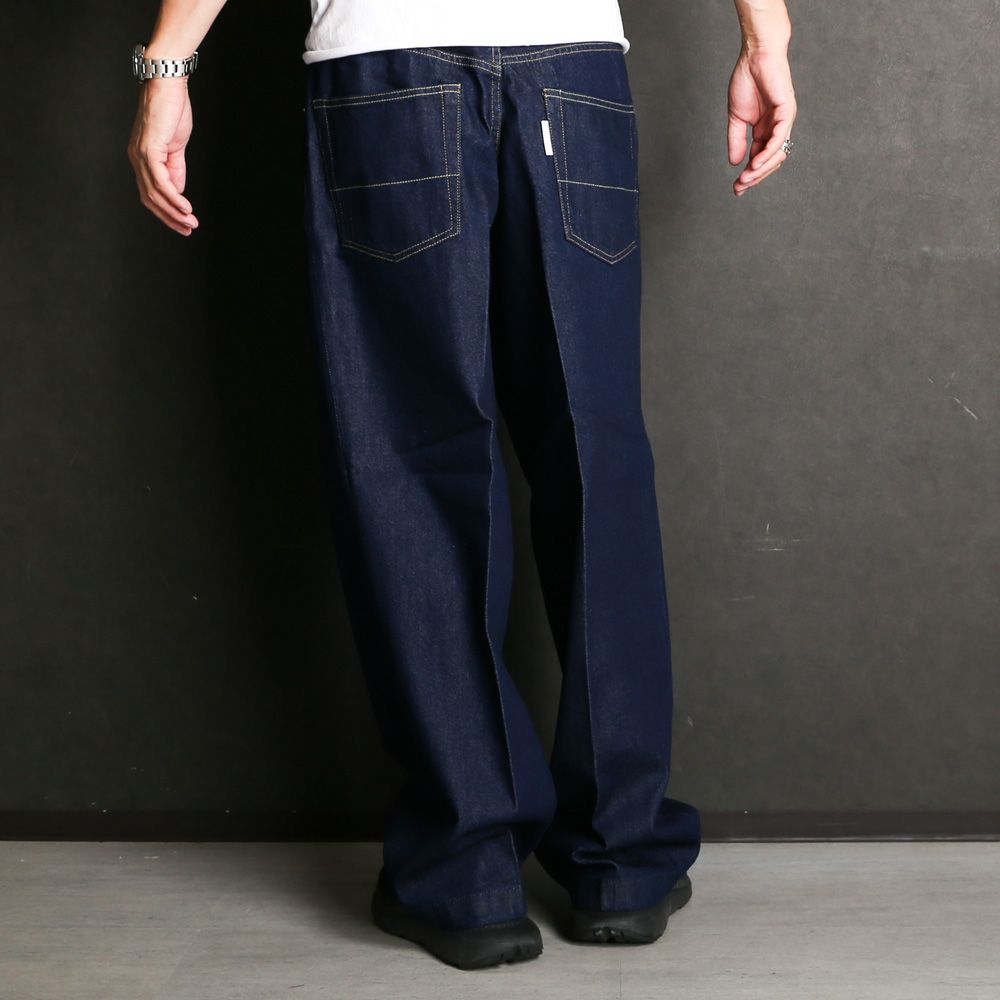 NEONSIGN - Wide denim slacks “One wash” / N0344OW | chemical