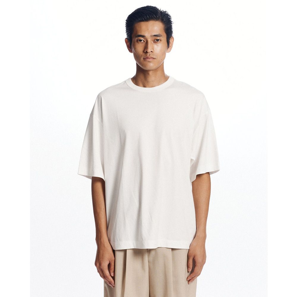 COMFORT FIT Tee - WHITE / オーガニックGIZA 80/3 天竺 サバイバルクロス® - コンフォートフィットTee / A26A19CS02B