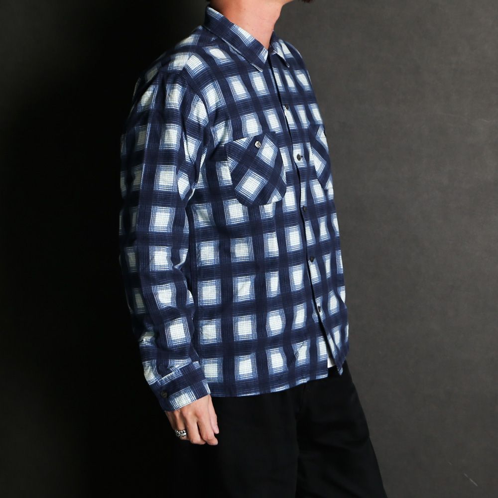 SD Print Flannel Check Shirt / フランネルシャツ / SHOLC300