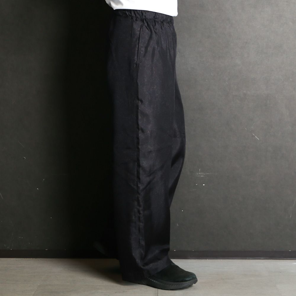 WIDE LEG EASY SILK PANTS - PAISLEY / 8匁シルク羽二重 - ワイドレッグ イージーシルクパンツ / M26A21PT01C