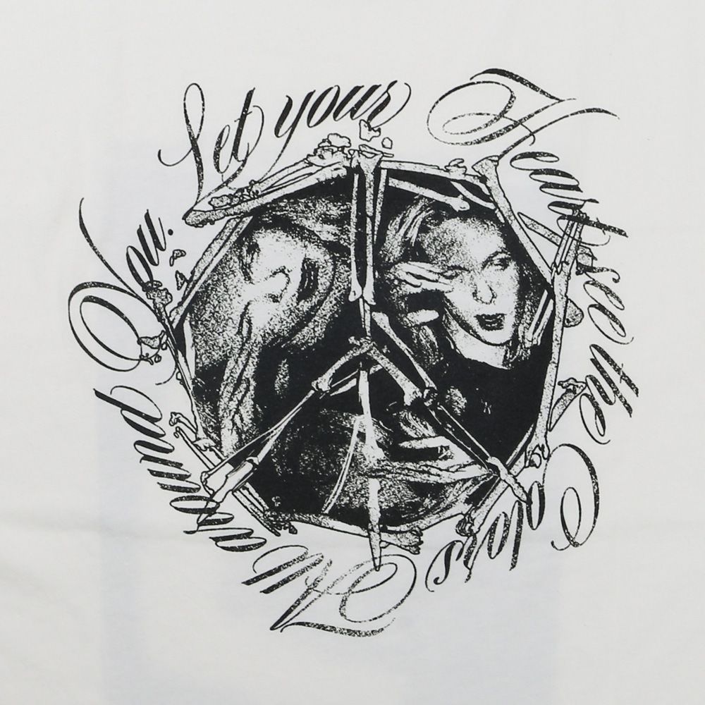 【ラスト1点-サイズL】 “SWEET SMILE” Tee T/C - WHITE / グラフィック Tシャツ / G16TS096