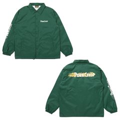 BURNING LOGO COACH JKT - IVY GREEN / コーチジャケット