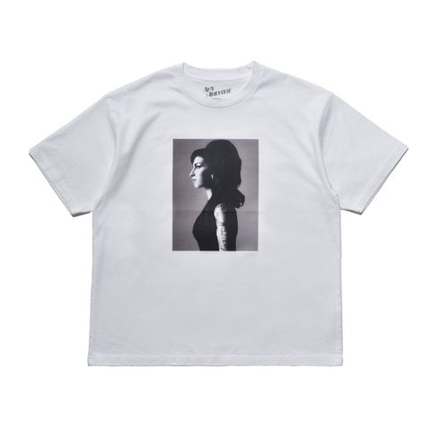 Amy Winehouse "Profile" Photo S/S Tee - WHT / MND-AMW001