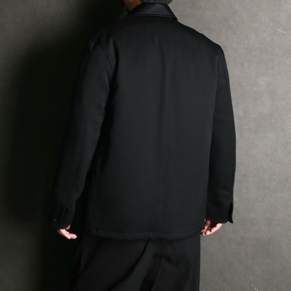 TUXEDO COVERALL - BLACK / ポロワース タキシードクロス - タキシードカバーオール / A25C11JK01C