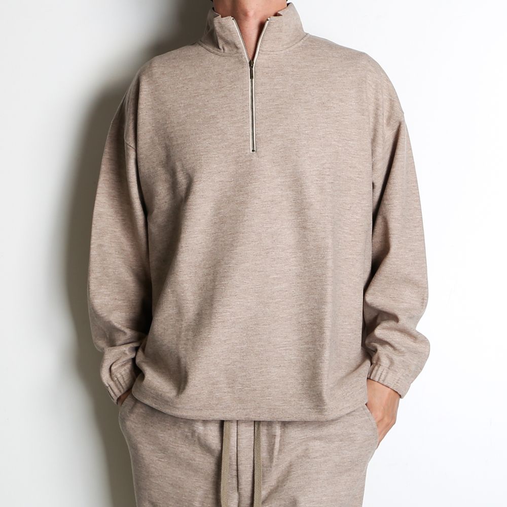 DOUBLE FACE JERSEY HALF ZIP / ハーフジップ プルオーバー / 178204