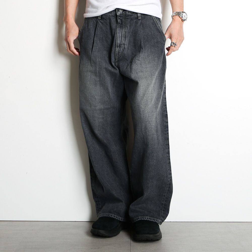 superNova. - Selvedge wide jeans - Vintage wash