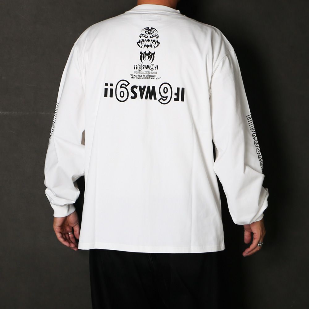 " HIDEANDSEEK × Toru Nishiura " / Original L/S Tee - WHT / Tシャツ / H30th-091526