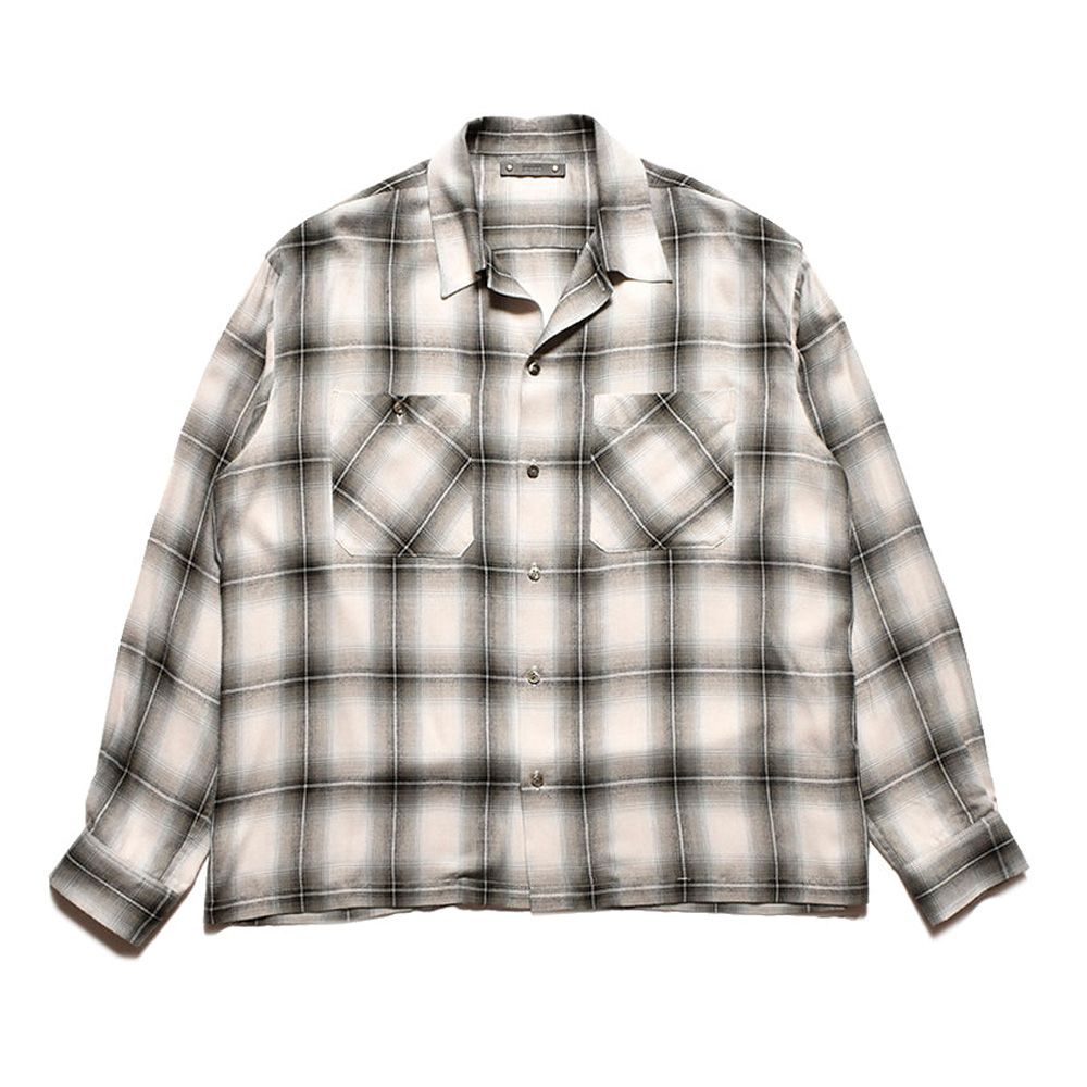 【公式ショップ】 MINEDENIM - 2503-5004 / BLT - SH Collar Open R.Ombre トップス