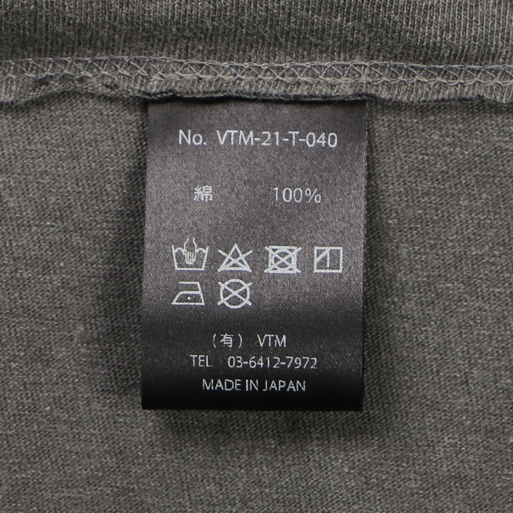 WASHED TEE / ロゴ カットソー / VTM-21-T-040