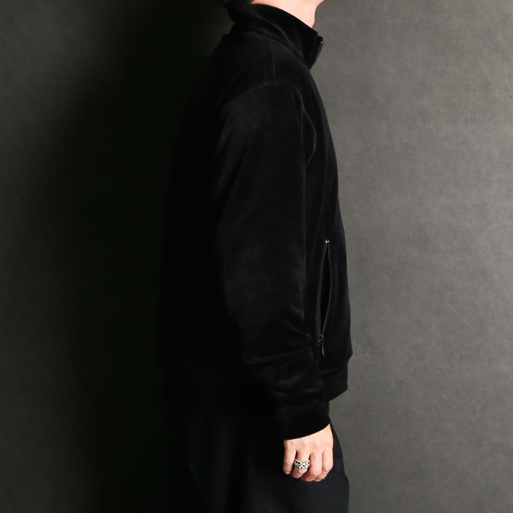 Full Zip Track Jacket - dark navy / オーガニッコットンベロア - フルジップトラックジャケット / M25C19CS01C