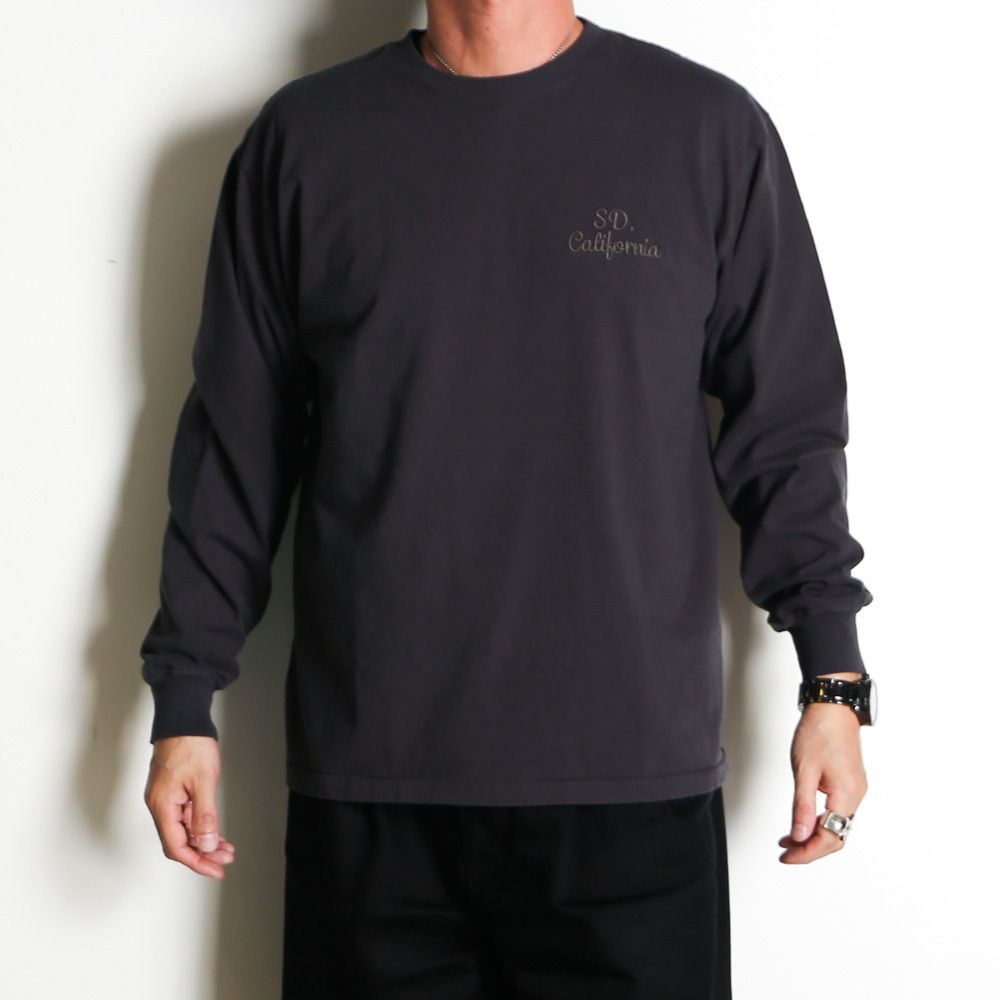 SD US Cotton Logo LS T - BLACK / Tシャツ / TSOLD120