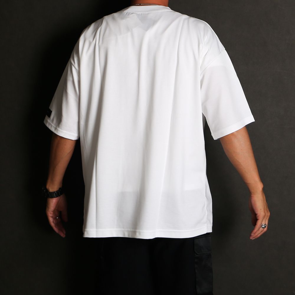 REV MESH OVER TEE - WHITE / オーバーサイズ メッシュTシャツ / RC40-T-004