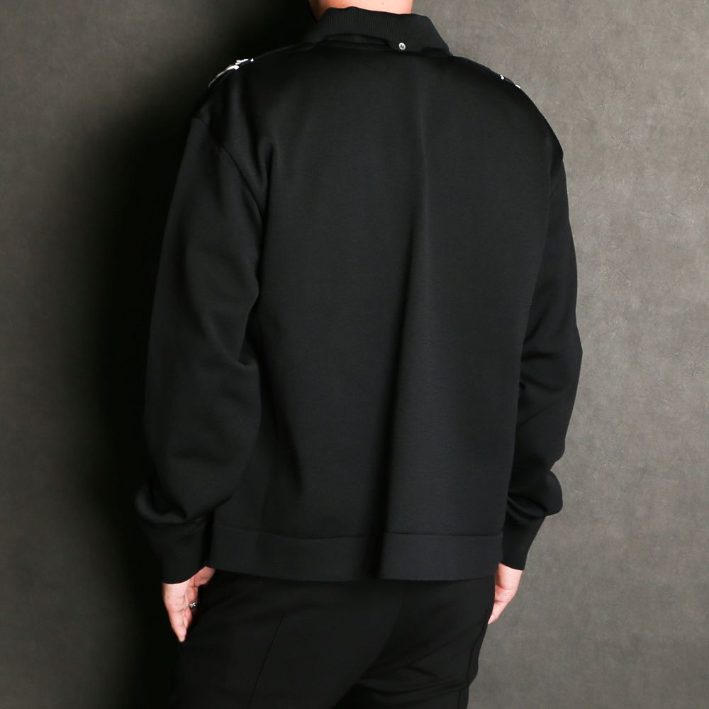 Iroquois - 12GG TUCK KNIT BL / ニットブルゾン / 278100 Iroquois - 12GG TUCK KNIT BL / ニットブルゾン / 278100