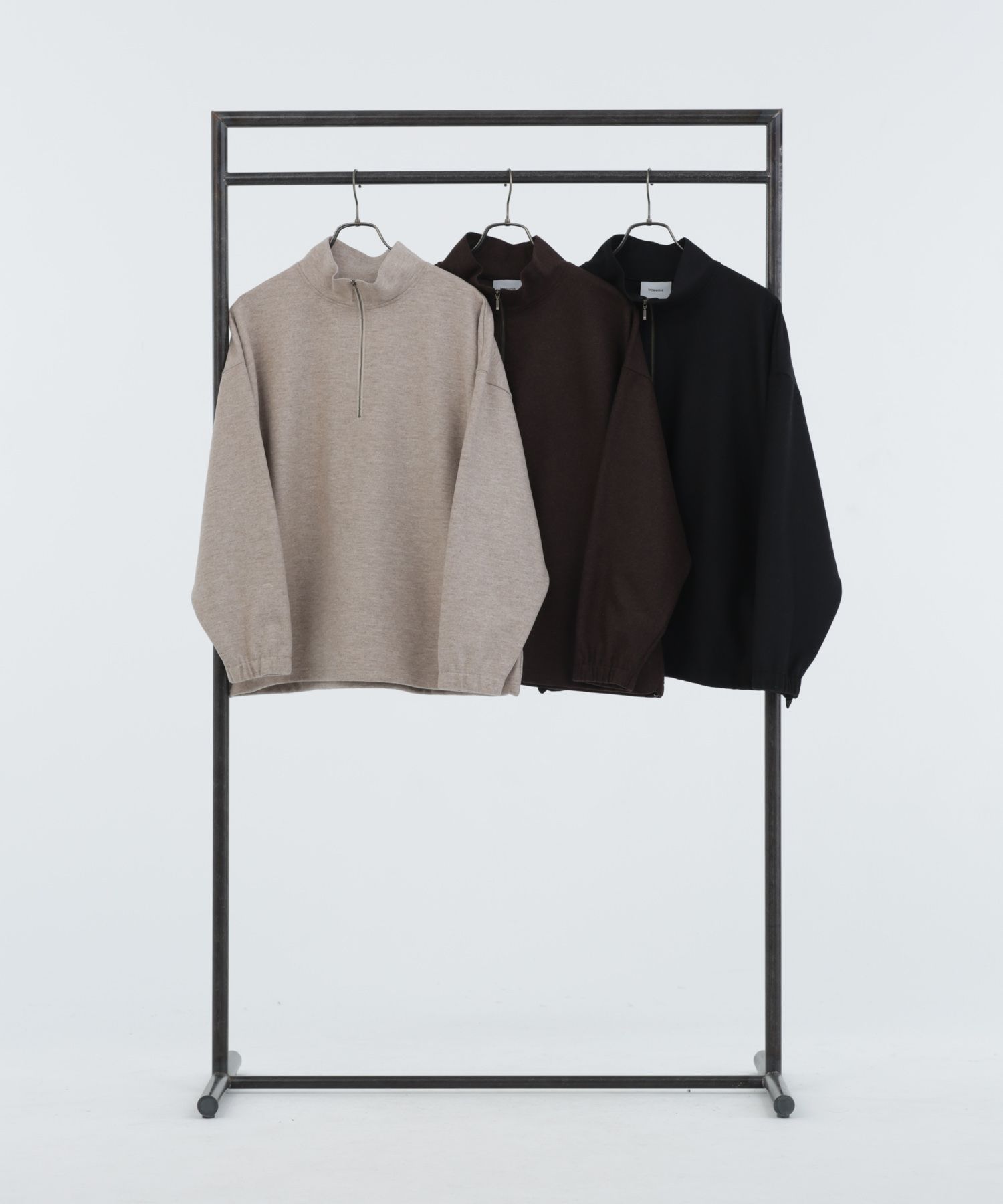 Iroquois - DOUBLE FACE JERSEY HALF ZIP / ハーフジップ プル