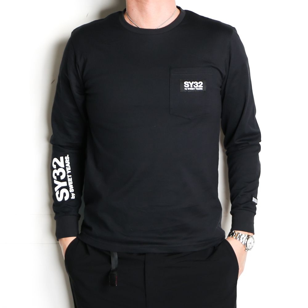 SY32 by SWEET YEARS - BASIC POCKET L/S TEE / ロングスリーブTシャツ