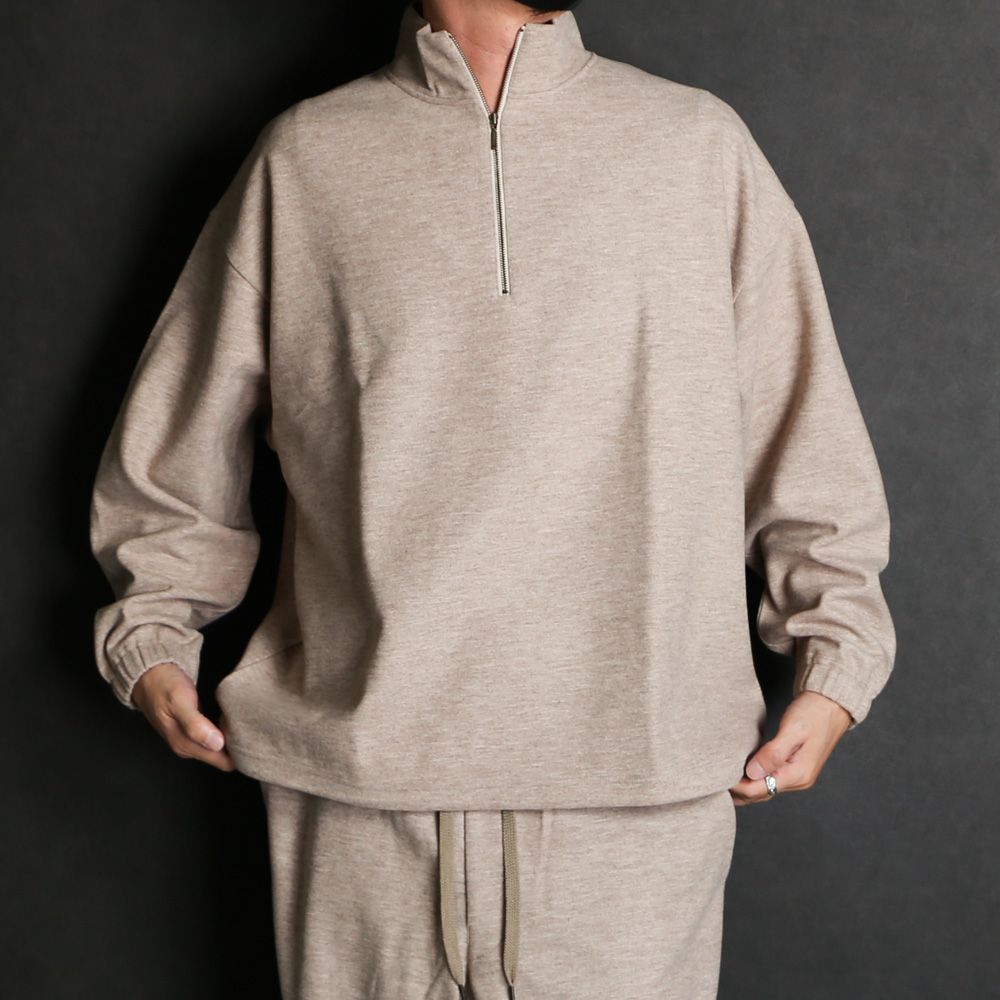 Iroquois - DOUBLE FACE JERSEY HALF ZIP / ハーフジップ プル