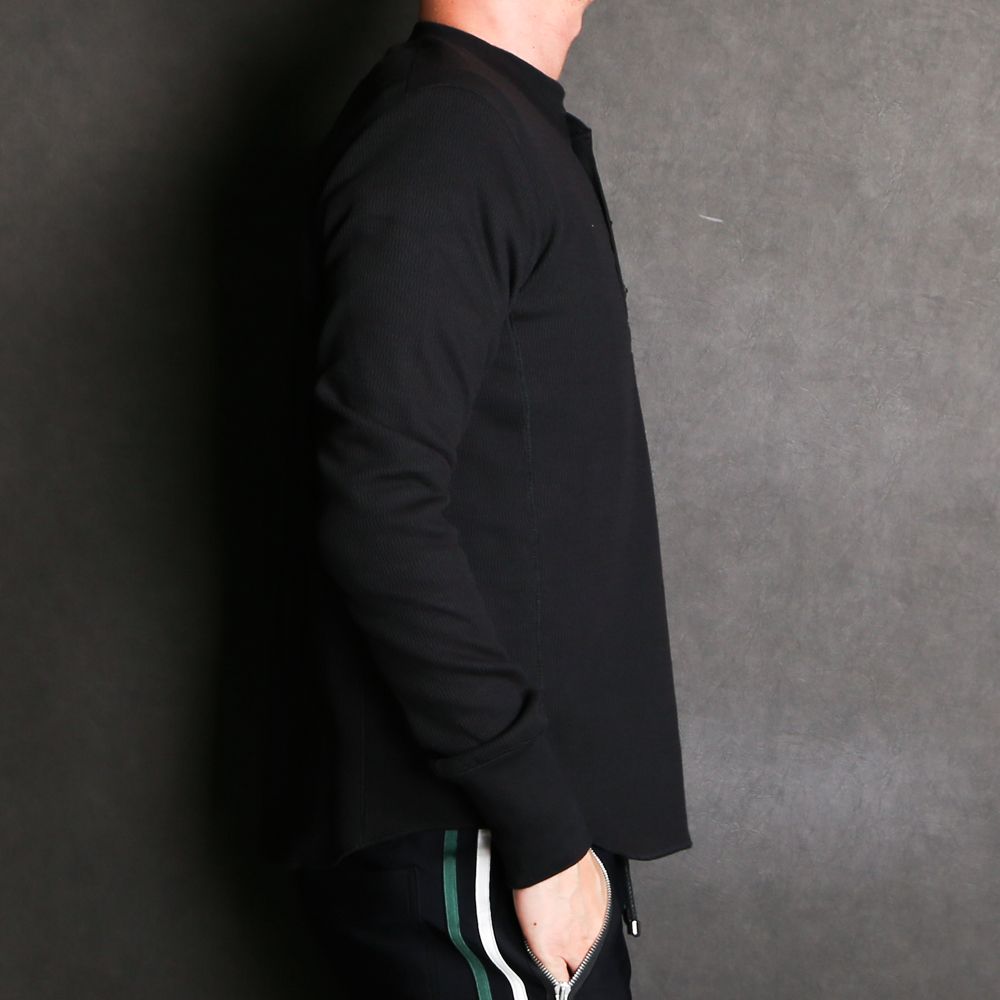 BOMBER HEAT® THERMAL L/SL HENLEY-NECK SHIRTS / 裏起毛 サーマル ヘンリーネックロングスリーブTシャツ / TCS-F2002