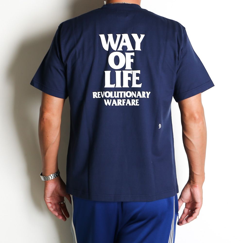 SCRIPT LOGO WAY OF LIFE TEE - NAVY / Tシャツ / 24'SPT-0802