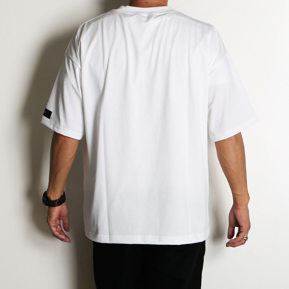 【ラスト1点-サイズ3】 BOX OVER TEE - WHITE / オーバーサイズ ボックスロゴTシャツ / RC40-T-007