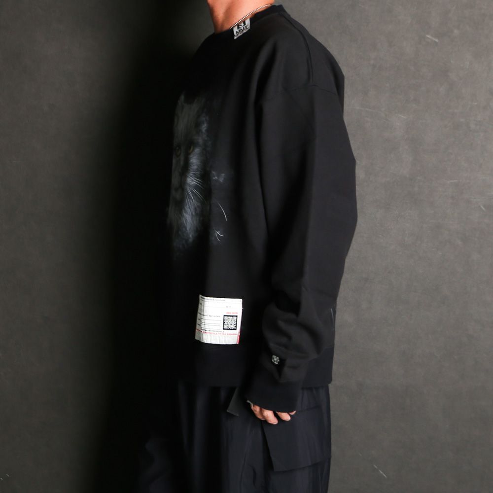 ■MIHARA YASUHIRO■ブリーチ キャットプリント プルオーバー Maison MIHARA YASUHIRO - 【24AW】キャット プリンテッド プル
