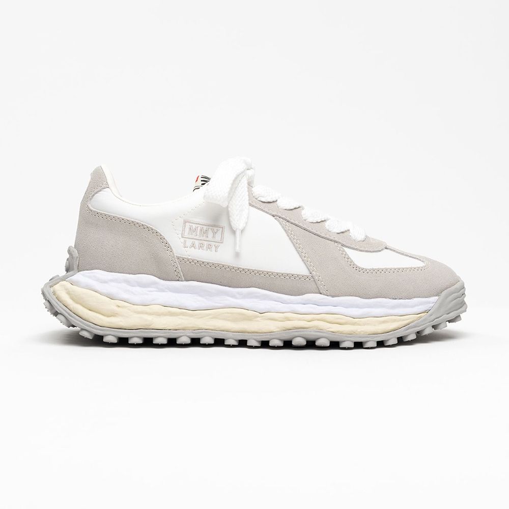 "LARRY"(ラリー) original sole Mix Material Low-top Sneaker - WHITE / A14FW703