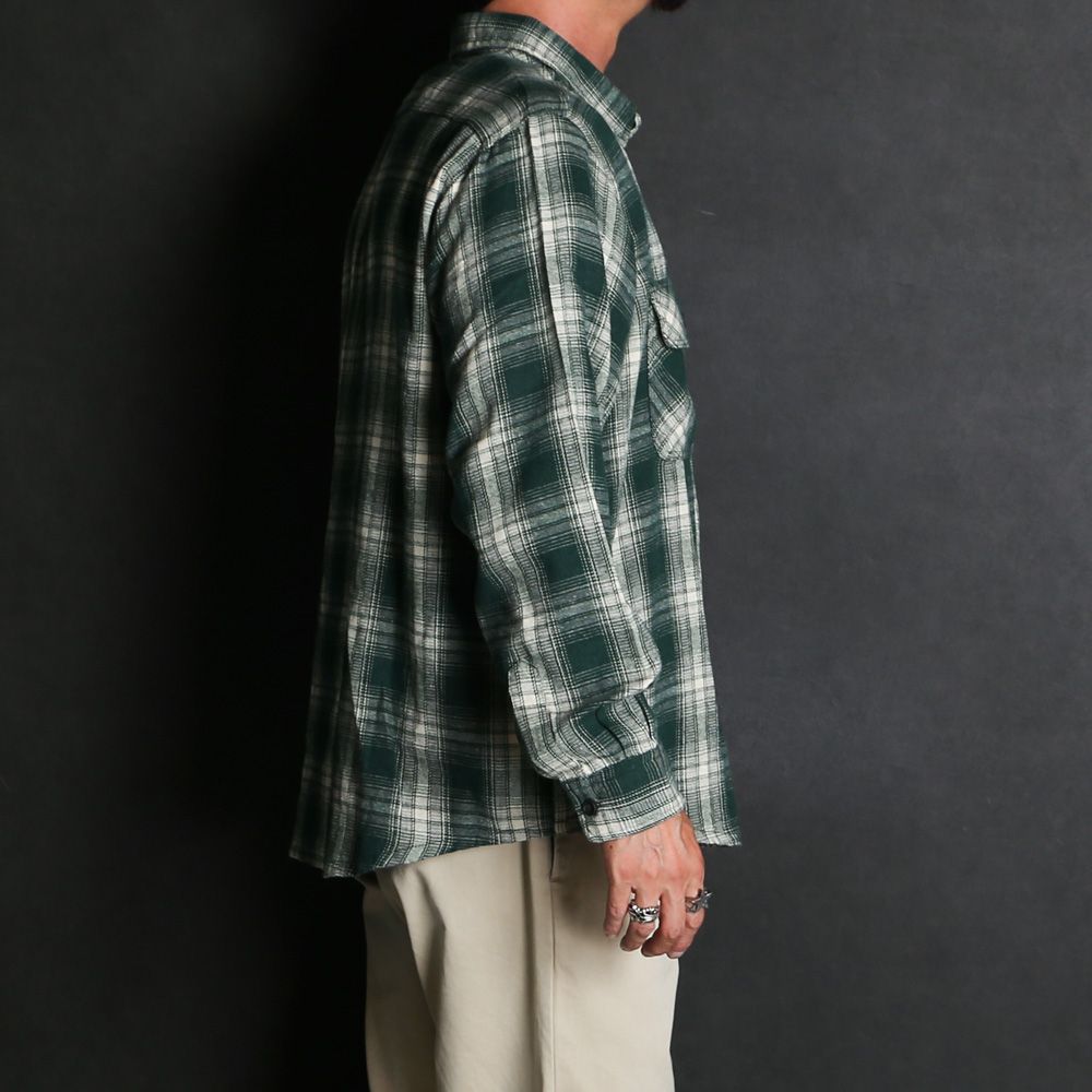 Flannel Shirt - Green / フランネルシャツ / GD0468