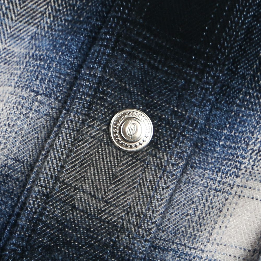 flannel check JK - BLUE / フランネルチェック CPOジャケット / RC38-JK-007