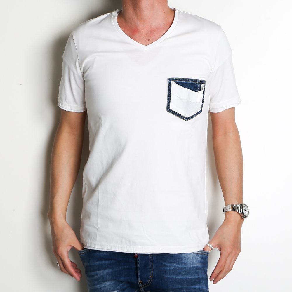 denim pocket-T / デニムポケット カットオフTシャツ / 7943 lj91t