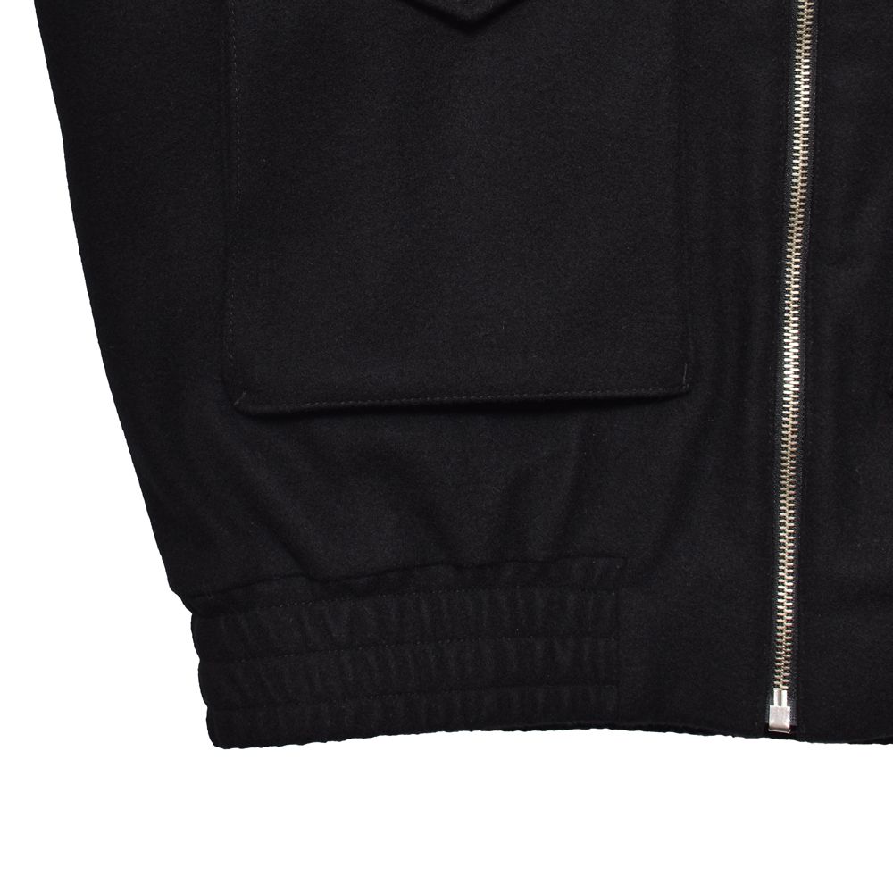 Wool Light Melton Flying JKT - BLK / 2510-9001