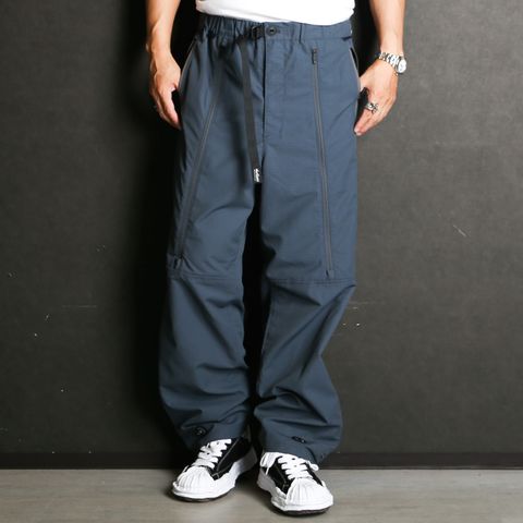 × WILDTHINGS / THE SWCS ADJUSTABLE ZIPPERED TRACK PANTS - SILVER BLUE / CORDURA®Fabric / 2402021