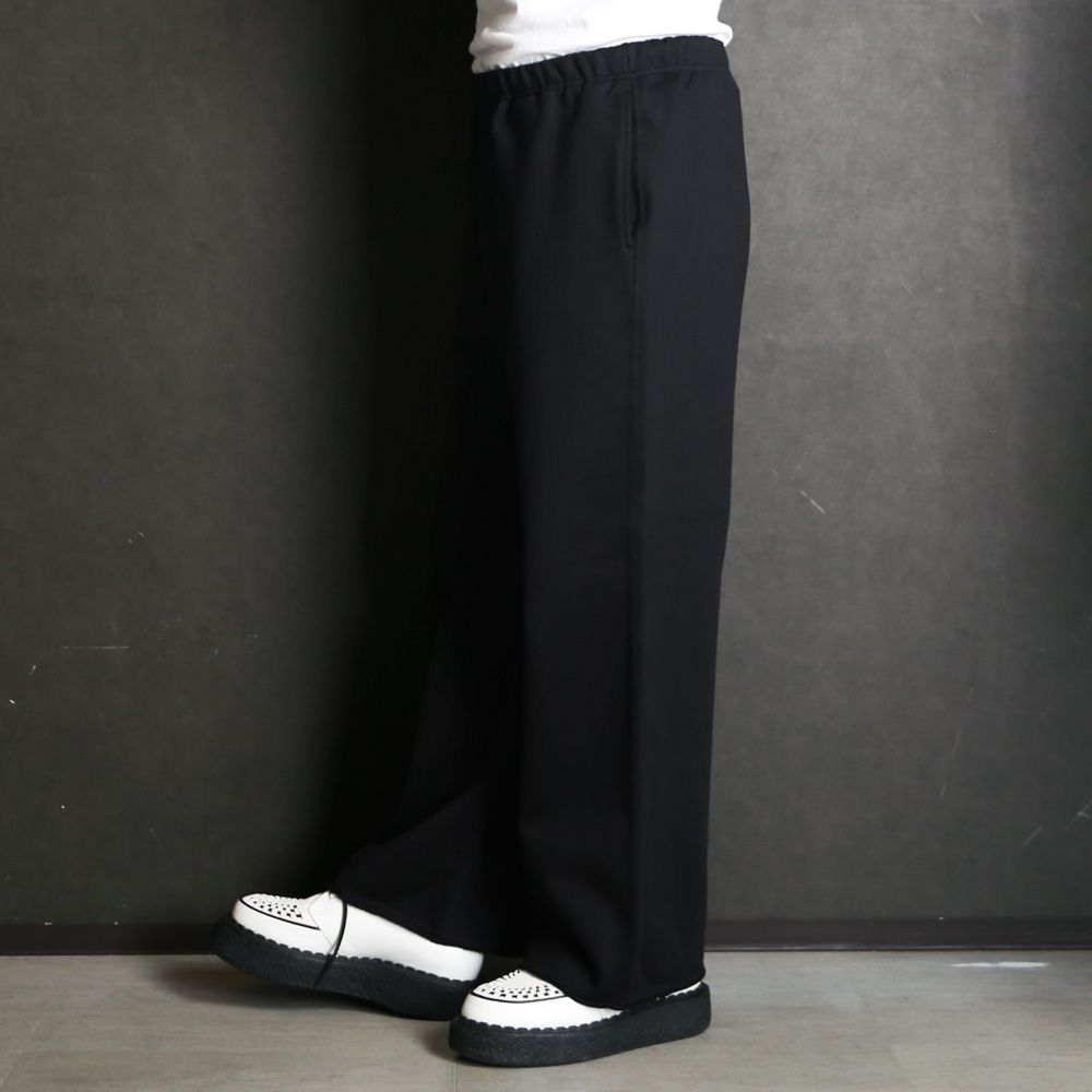 Wide Gym Pants - Black / オーガニックコットンヘビー吊裏毛 - ワイドジムパンツ / A26C13PT01C