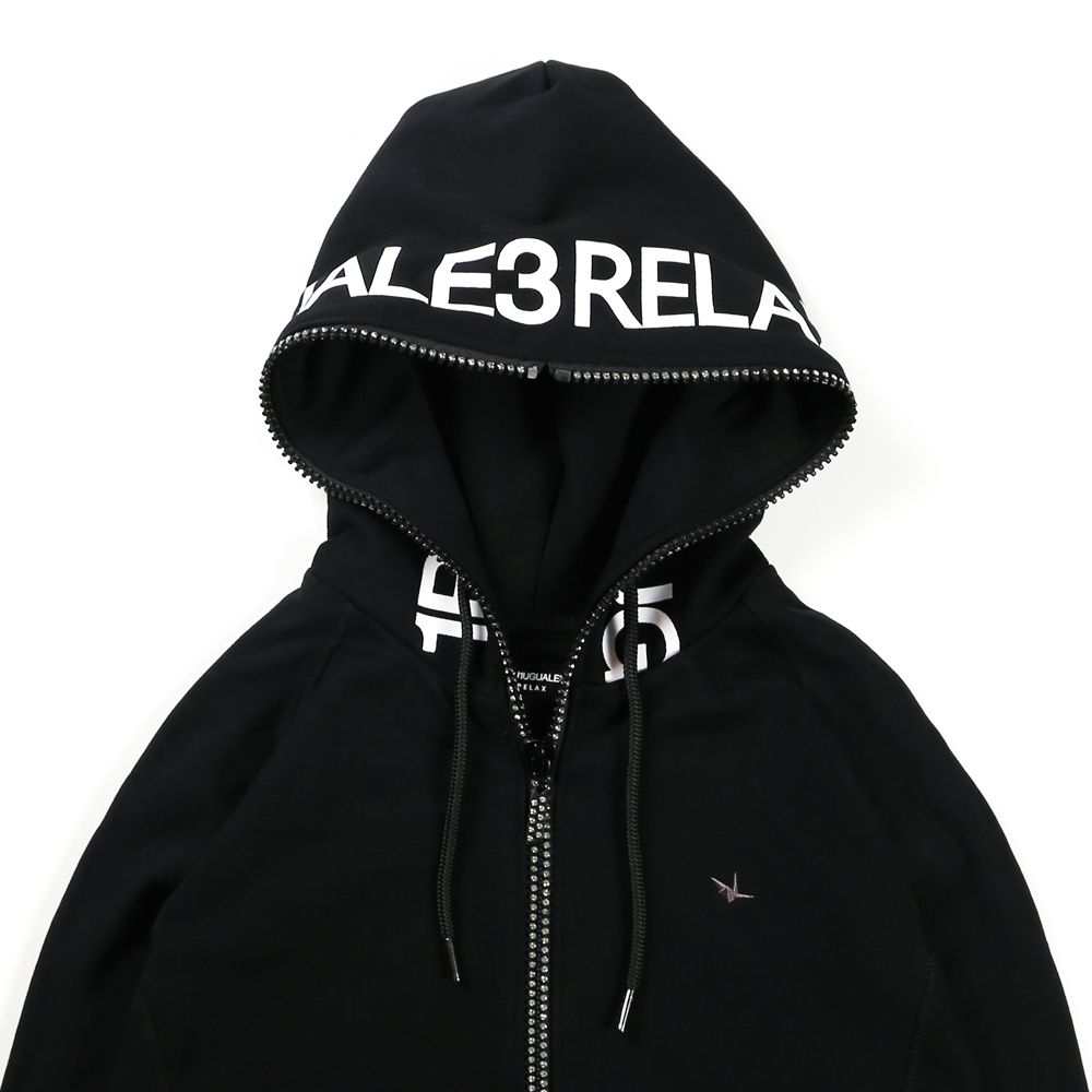 SS  EMBROIDERY LOGO ZIP HOODIEジップアップパーカー