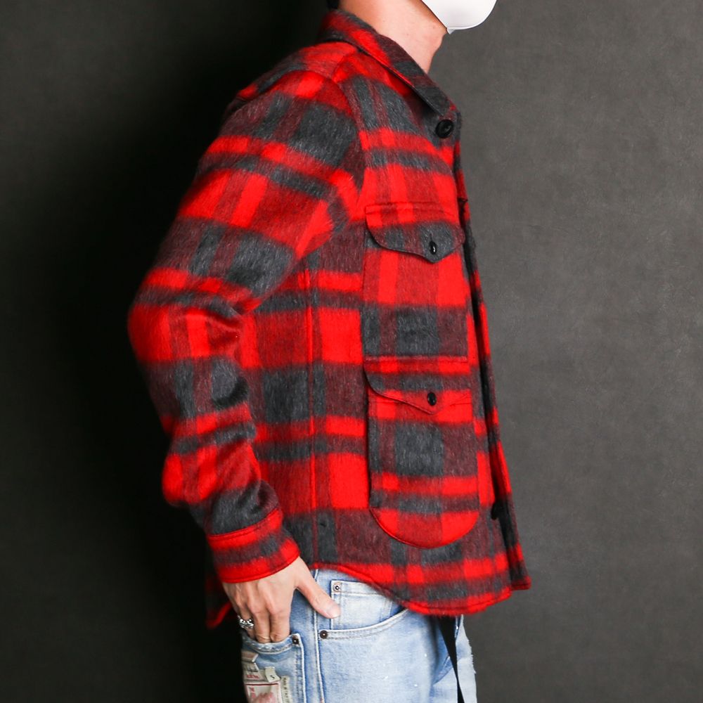 PLAID FUR WORK SHIRTS-TYPE JACKET / ブランケットチェック ワークシャツジャケット / TJK-F2016