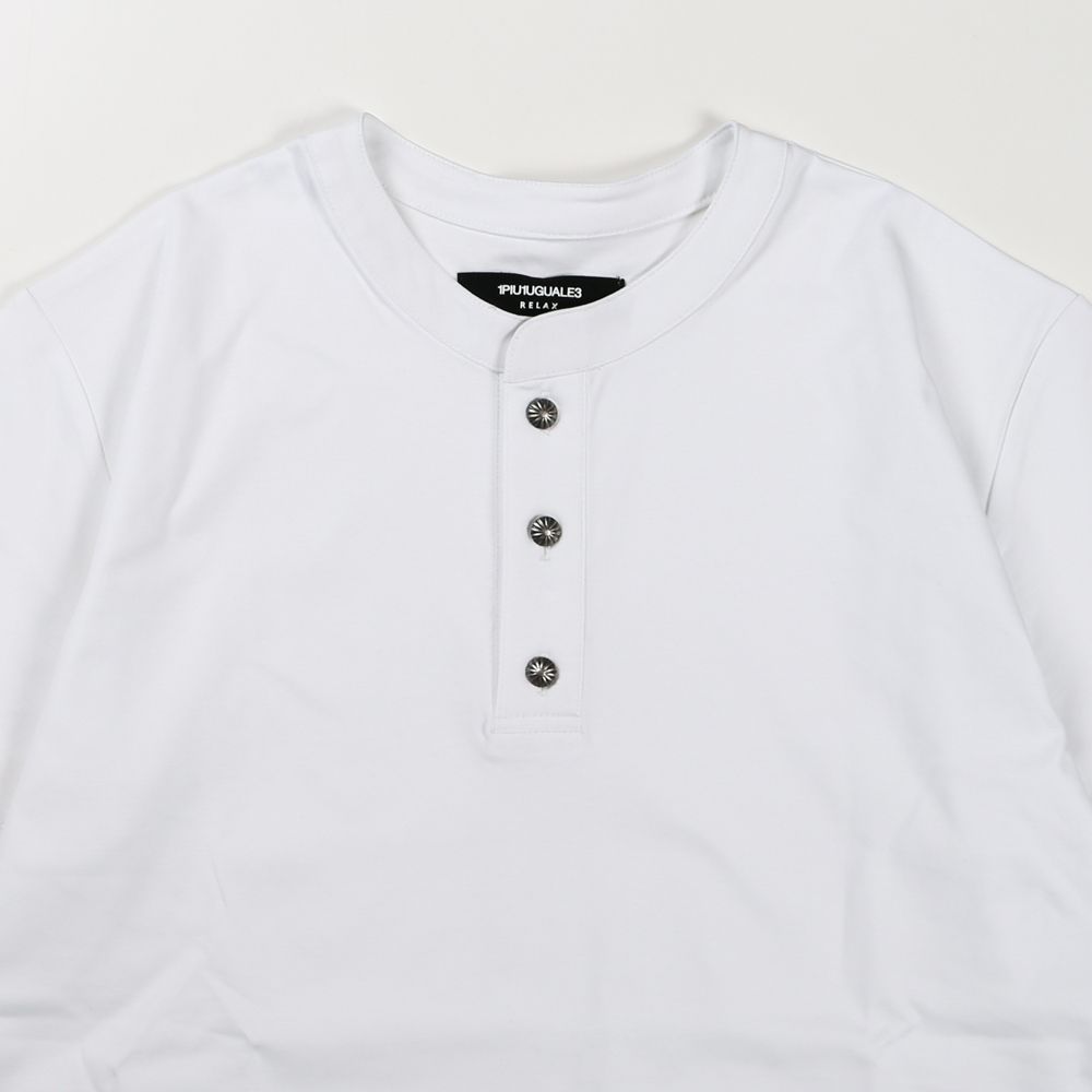 SILKETE HENRY NECK RELAX T-SHIRTS / シルケット ヘンリーネックTシャツ  / UST-22023
