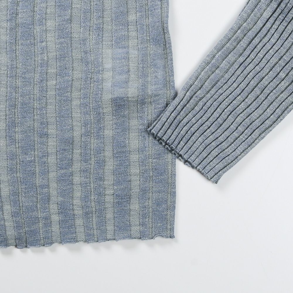 "RIB KNIT" CARDIGAN / サマーニット カーディガン / TA23SS-KN106