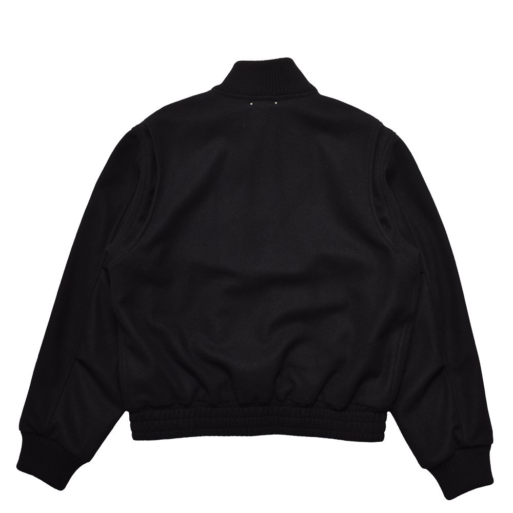 Wool Light Melton Flying JKT - BLK / 2510-9001