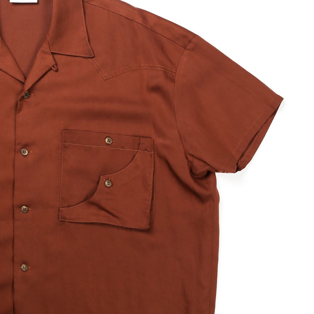 TE TWILL WIDE WESTERN H/S SH / ウエスタンヨーク ワイドシルエットシャツ / 379116